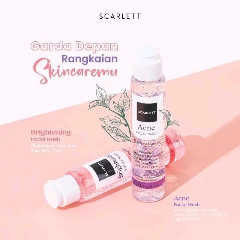 Scarlett Facial Wash - Pencuci Muka Scarlet Whitening By Felicya Angelista