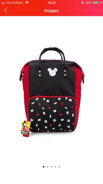DISNEY Mickey Mouse Diaper Bag Original Disney!! Kualitas no 1 bhn tebal, besar muat byk