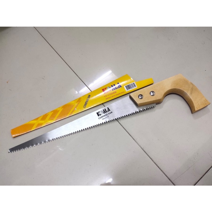 GERGAJI RUNCING 12&quot; KOALA/GERGAJI RUNCING/COMPASS SAW / GERGAJI LANCIP RUNCING/Gergaji Runcing Magic Folding Saw Potong Dahan Kayu Triplek KOALA 12&quot;