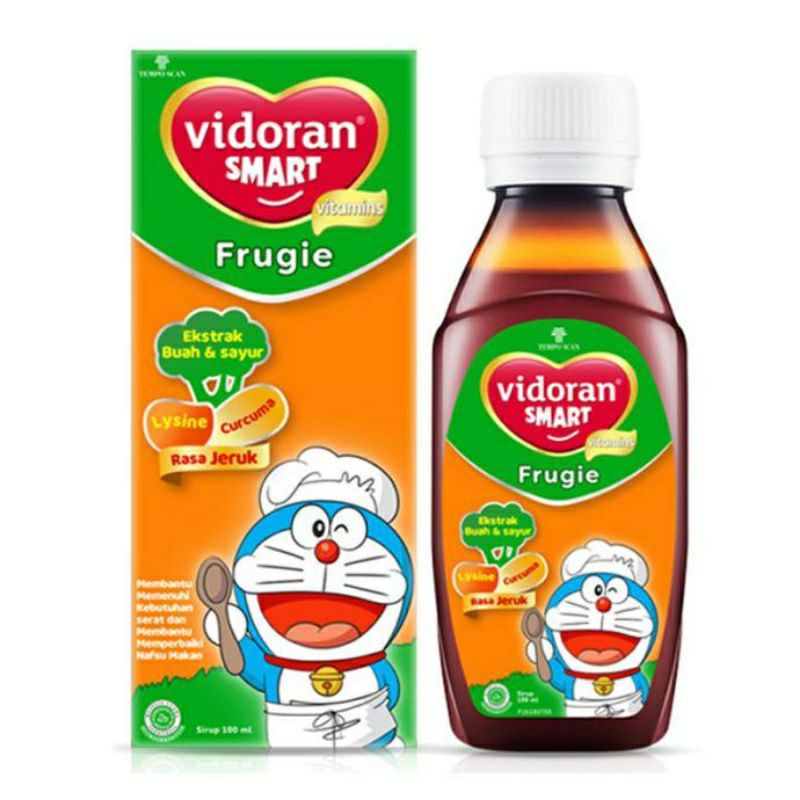 Vidoran Smart Vitamins Frugie Ekstra Buah&amp;Sayur Jeruk 100ml