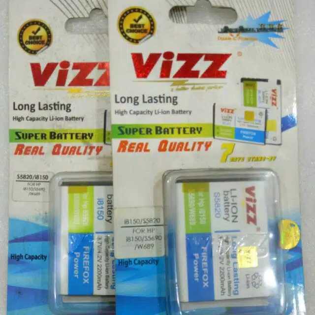 BATERAI VIZZ SAMSUNG S5820/i8150/W689/S5690 DOUBLE POWER 2200mAh