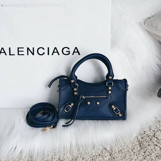 Balenciaga Classic Gold Nano City Bag