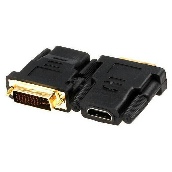 Converter HDMI Female to DVI 24+5 Male Gold Adapter - DVI 24+5 Pin To HDTV Female