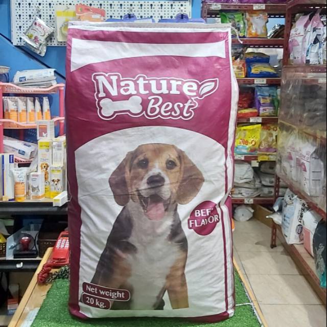 Gojek Order Nature Best Beef Flavor 20kg Dogfood Nature Best 20kg Makanan Anjing Rasa Sapi