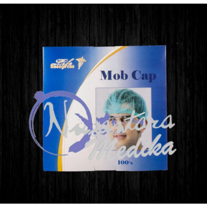 Disposable Mop Cap - Nurse Cap Original Liferesources isi 100 / Penutup Kepala Medis Non Woven