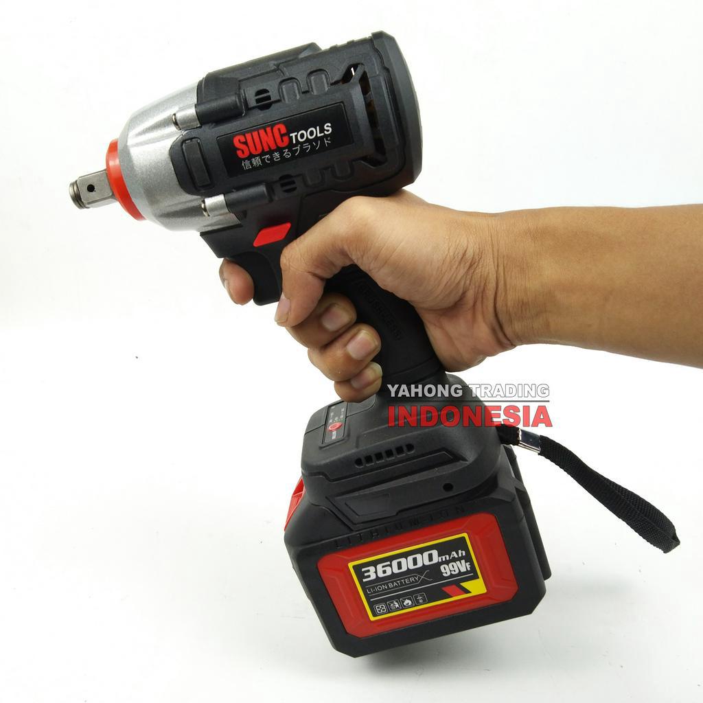 Mesin Impact Baterai Cordless Impact Wrench BRUSHLESS 48S 99VF SUNC TOOLS