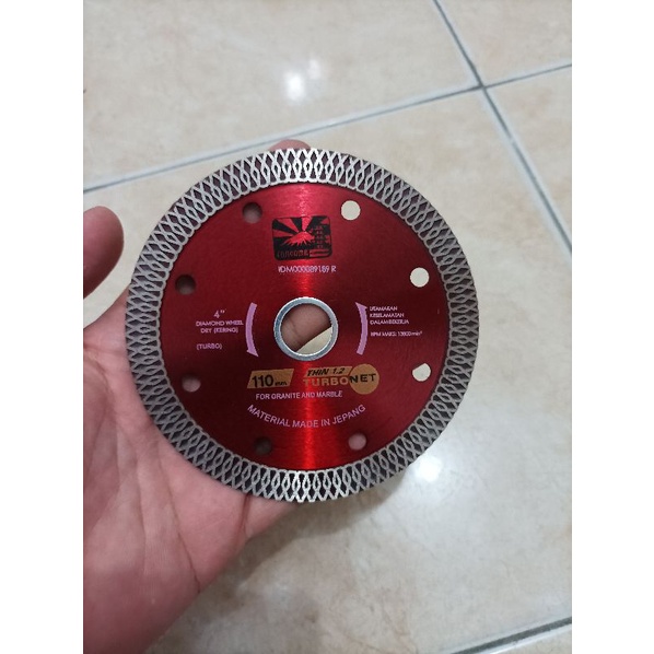 Diamond Wheel Turbo 4 inch Fujiyama / Mata Gerinda Potong Keramik granit dan Marmer JAPAN QUALITY