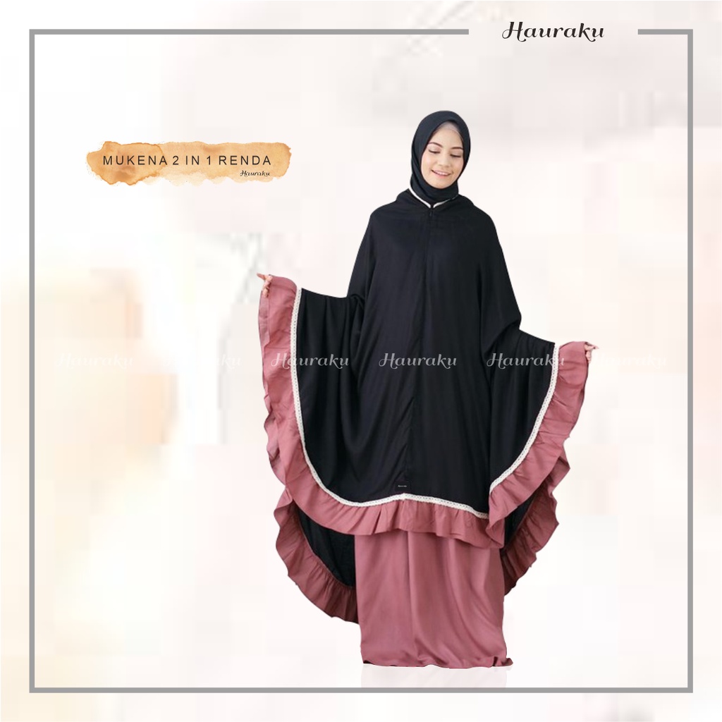 Mukena Dewasa Traveling 2 In 1 Ponco