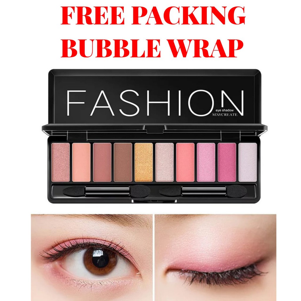 MAYCREATE FASHION EYESHADOW MATTE GLITTER SMOKY TAHAN AIR MAYCREATE FASHION EYESHADOW MATTE GLITTER SMOKY TAHAN AIR