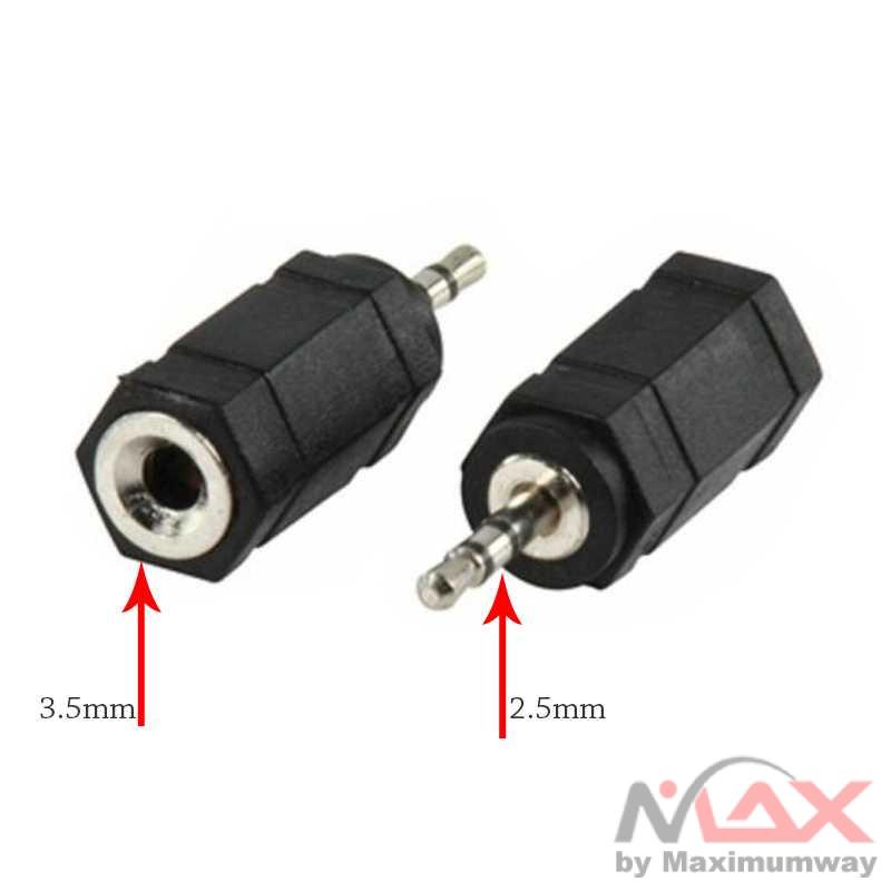 Overfly Adapter Konverter Audio AUX 2.5mm to 3.5mm - RCX-79 Warna Hitam