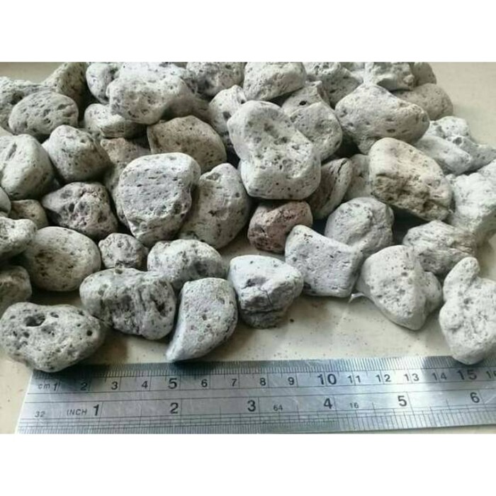 Batu Apung Pumice 2-5 cm Karung 15-20 Kg Media Filter Rumah Bakteri Aquarium Kolam Ikan Pumis Pumise