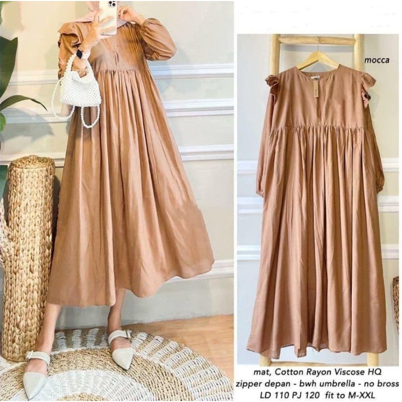 MIDI DRESS TERBARU / DRESS MUSLIM KEKINIAN