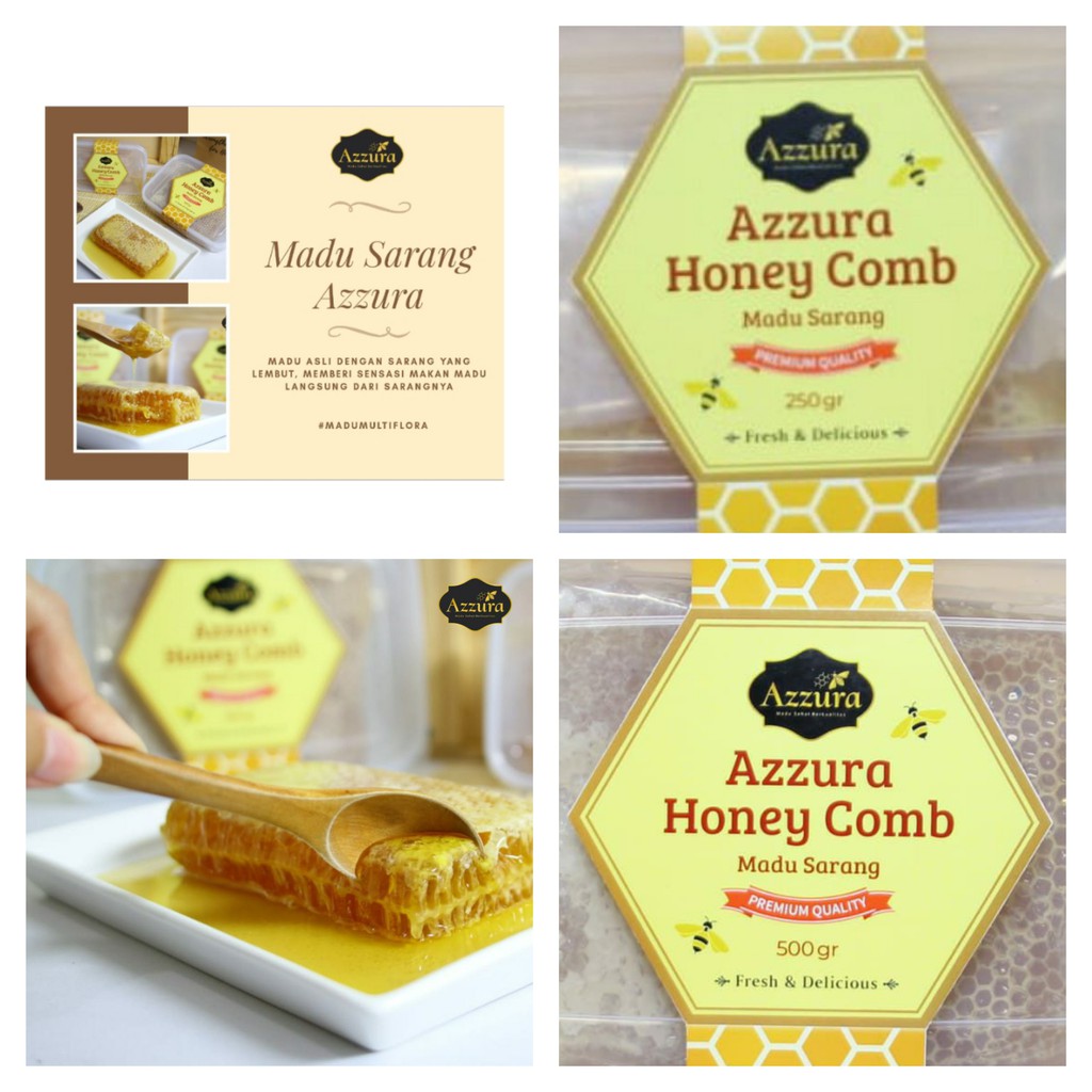 

MADU SARANG AZZURA 250 gram honey comb