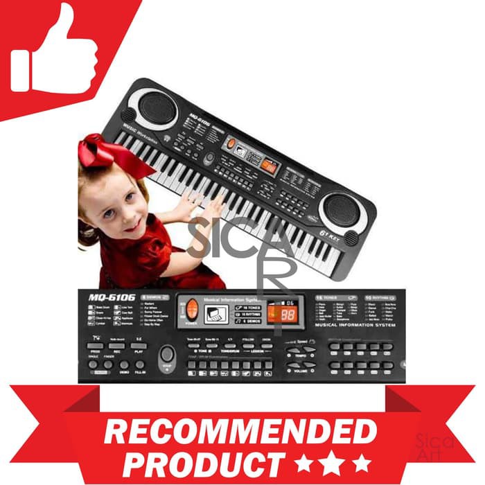 Electronic Music Keyboard 61 Keys - MQ-6106