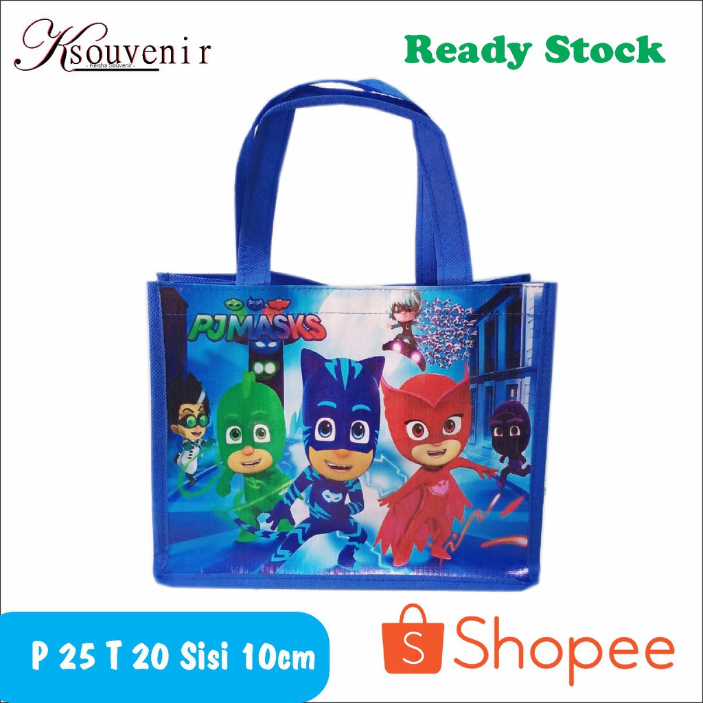 

Goodie bag tas ultah anak tas souvenir murah pjmasks