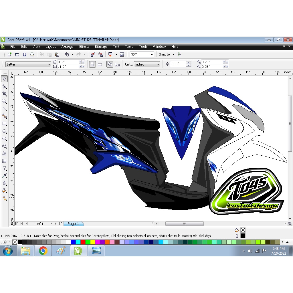 Sticker striping mio 125 gt thailand xeon karbu xeon rc