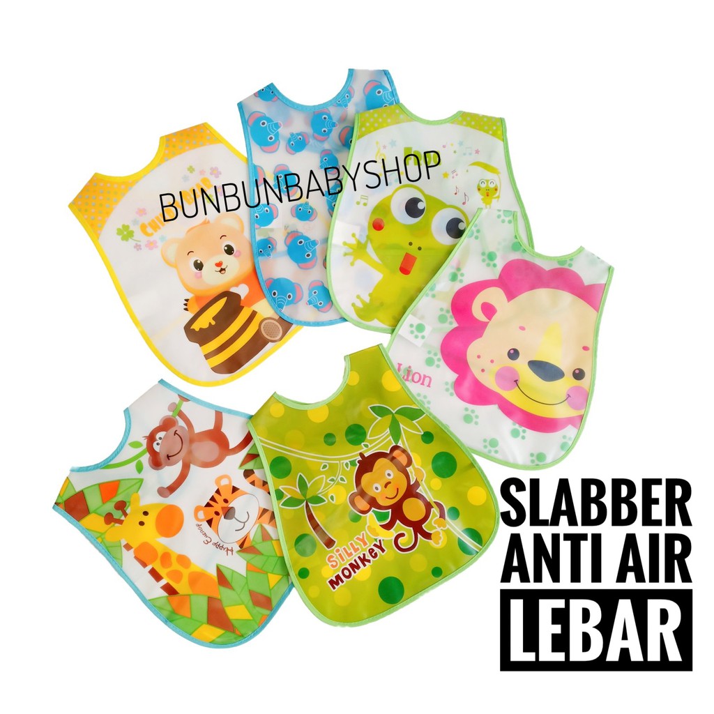 Slabber Bib Bayi Celemek Plastik Makan Murah Tatakan Tadah Slabber Bib Bayi Celemek Plastik Makan Murah Tatakan Tadah