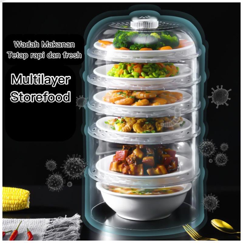 Multilayer Food Store / tudung saji / rak sayur / rak penyimpan makanan / rak makanan / rak makan be