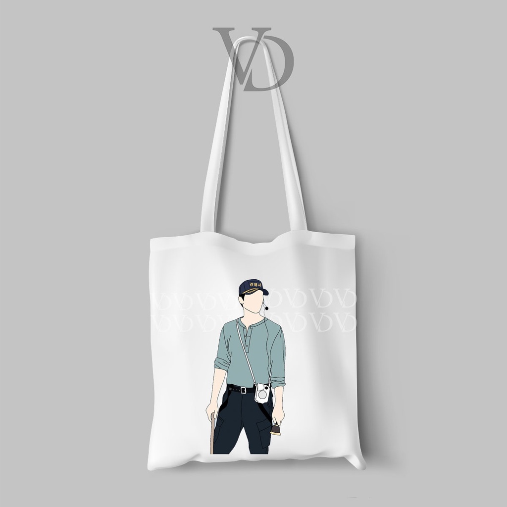 tote bag kanvas / tote bag hometown chachacha / kim seon ho