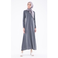 GAMIS LEBARAN MANSET ADEM LENGAN PANJANG MANGSET & MANSET ADEM LENGAN KUTUNG MANGSET POLOS WANITA INNER DRESS-8