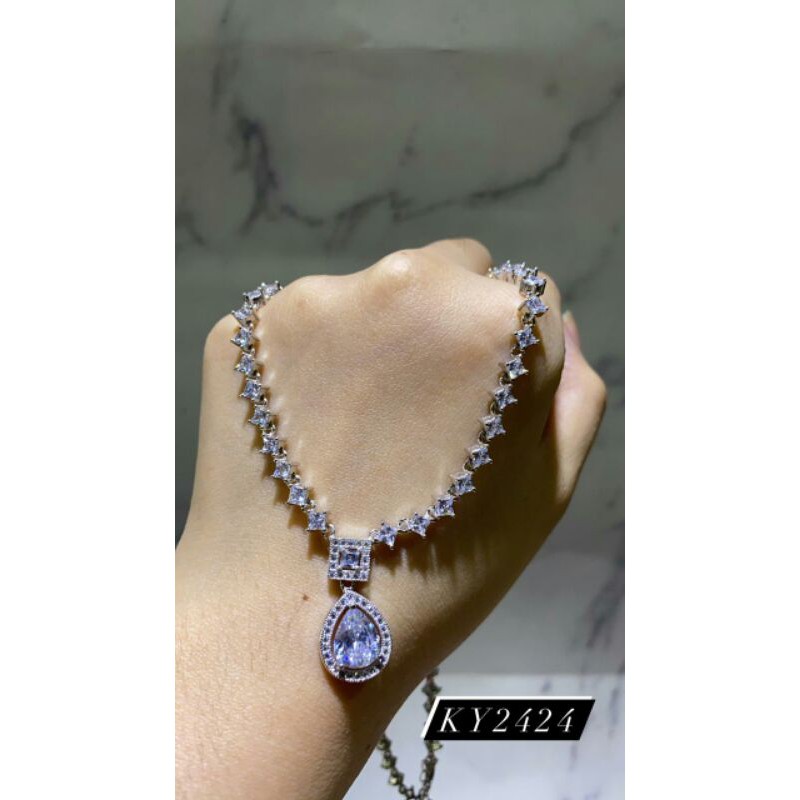kalung silver 2pc