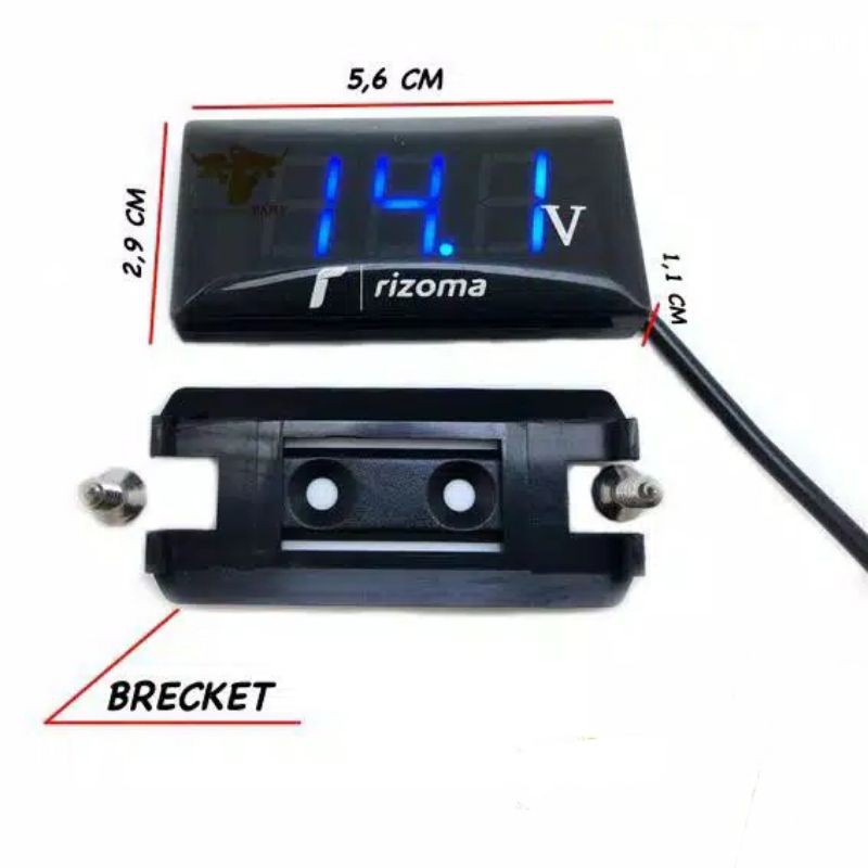 Volt Meter Rizoma Voltmeter Rizoma Volt Meter Motor Volt Meter Aki Digital Alat Pengukur Aki Motor Rizoma Original  FOURSIX_46