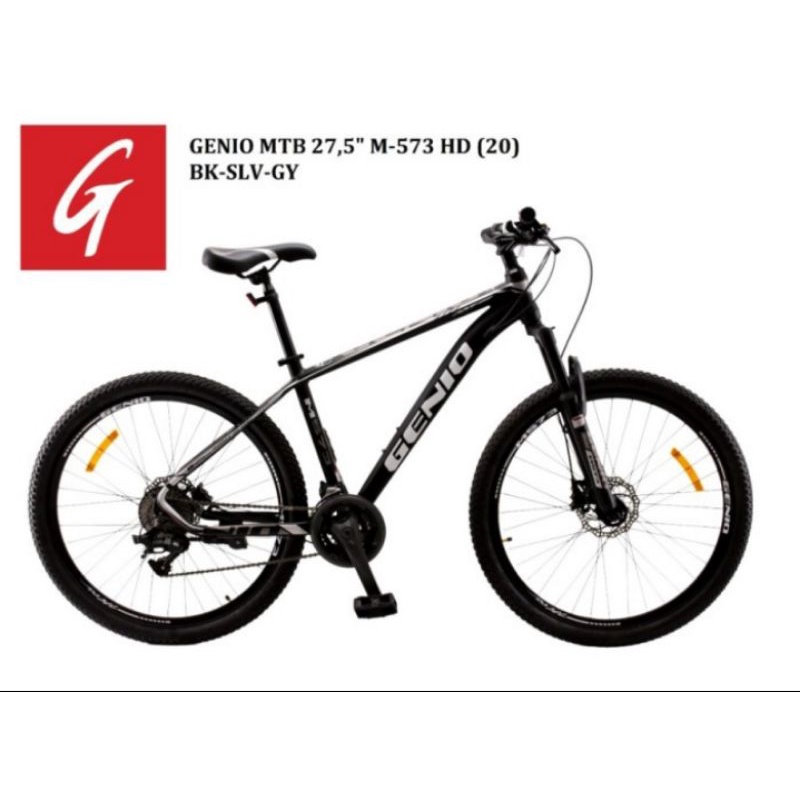 Sepeda Gunung MTB 27.5 Genio M-573 Hidrolik Diskbrake