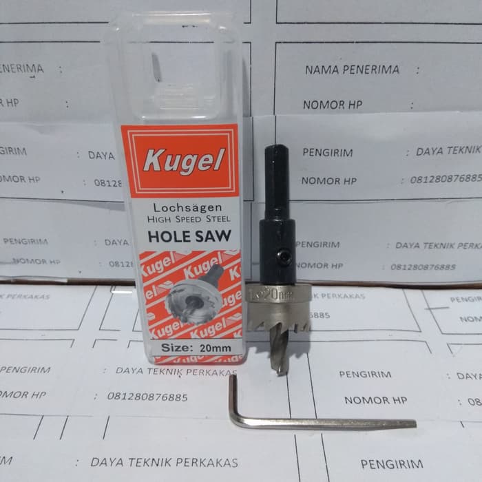 HOLE SAW BESI KUGEL 20MM / HOLE SAW KAYU - MATA BOR BESI KUGEL 20 MM
