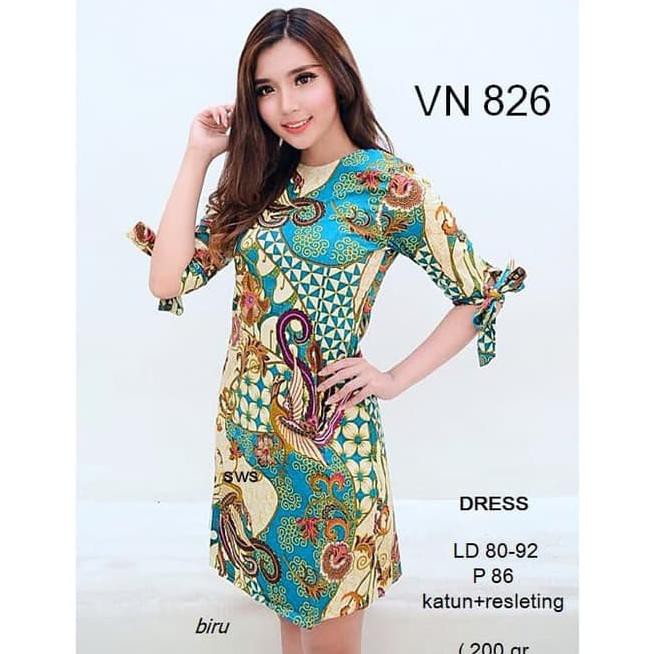 Dress Batik Kerja Wanita Baju Kerja Batik Dress Kerja Batik Wanita Ika