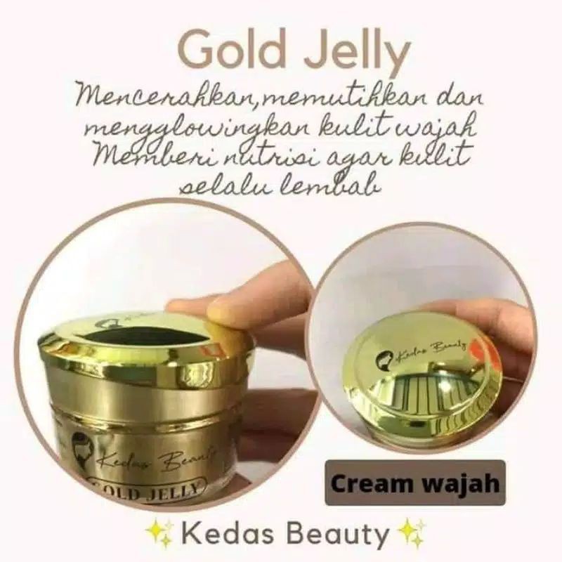 (CYBER) COD TERBARU  Sabun/Gold Jelly Kedas Beauty Original Pemutih Wajah Dan Badan