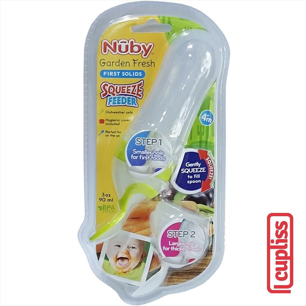 NUBY Silicone Squeeze Feeder 90ml Green 90 ml