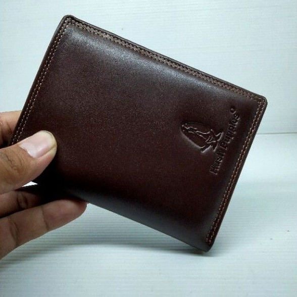 Dompet Pria LK Berdiri Full Kulit Luar Dan Dalam Embos Hush Puppies kode LkB