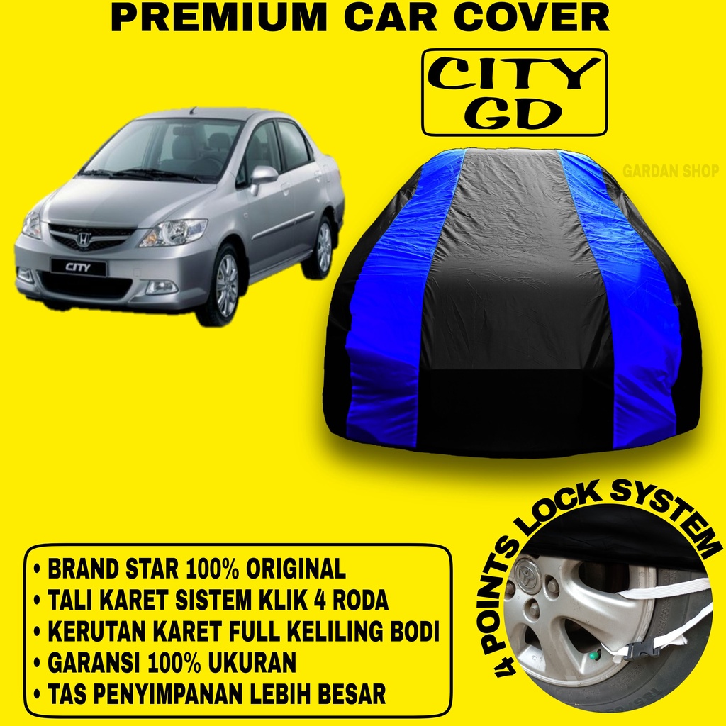 Body Cover CITY GD Sarung BIRU Penutup Pelindung Bodi Mobil City Gd PREMIUM Blue Cover