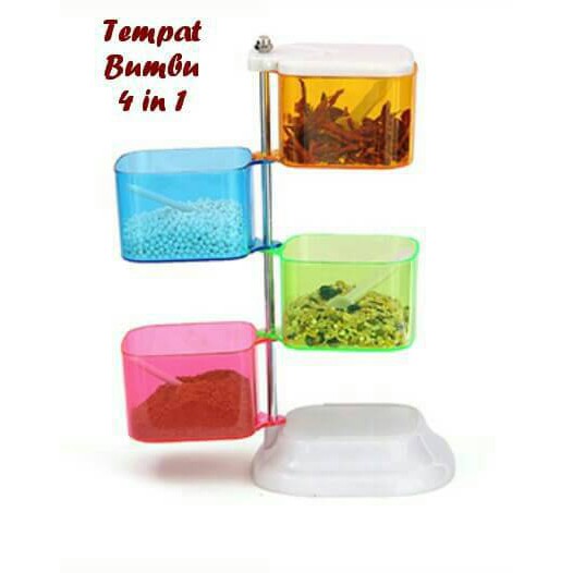 NA - tempat bumbu 4 in 1 / spicy rack / rak bumbu