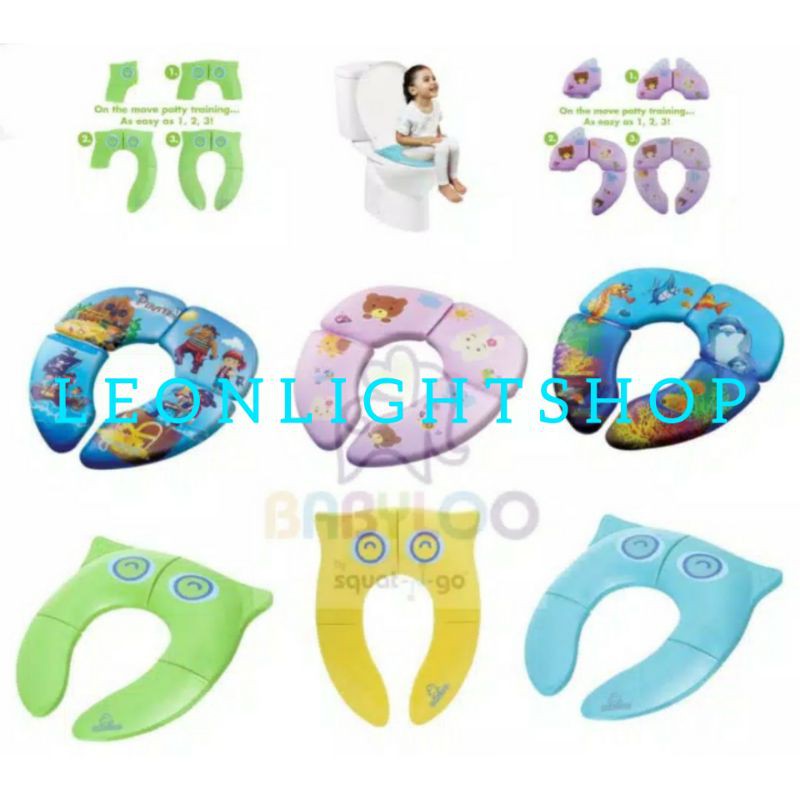 BABYLOO DUDUKAN TOILET ANAK PORTABLE/ACE POTTY SEAT TRAINING/POTTY SEAT LIPAT / POTTY TRAVELING