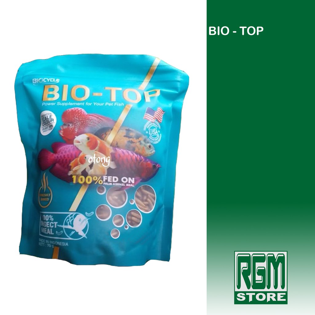 Biotop Bio top ulet ulat hongkong kering dry maggot pakan makanan ikan murah