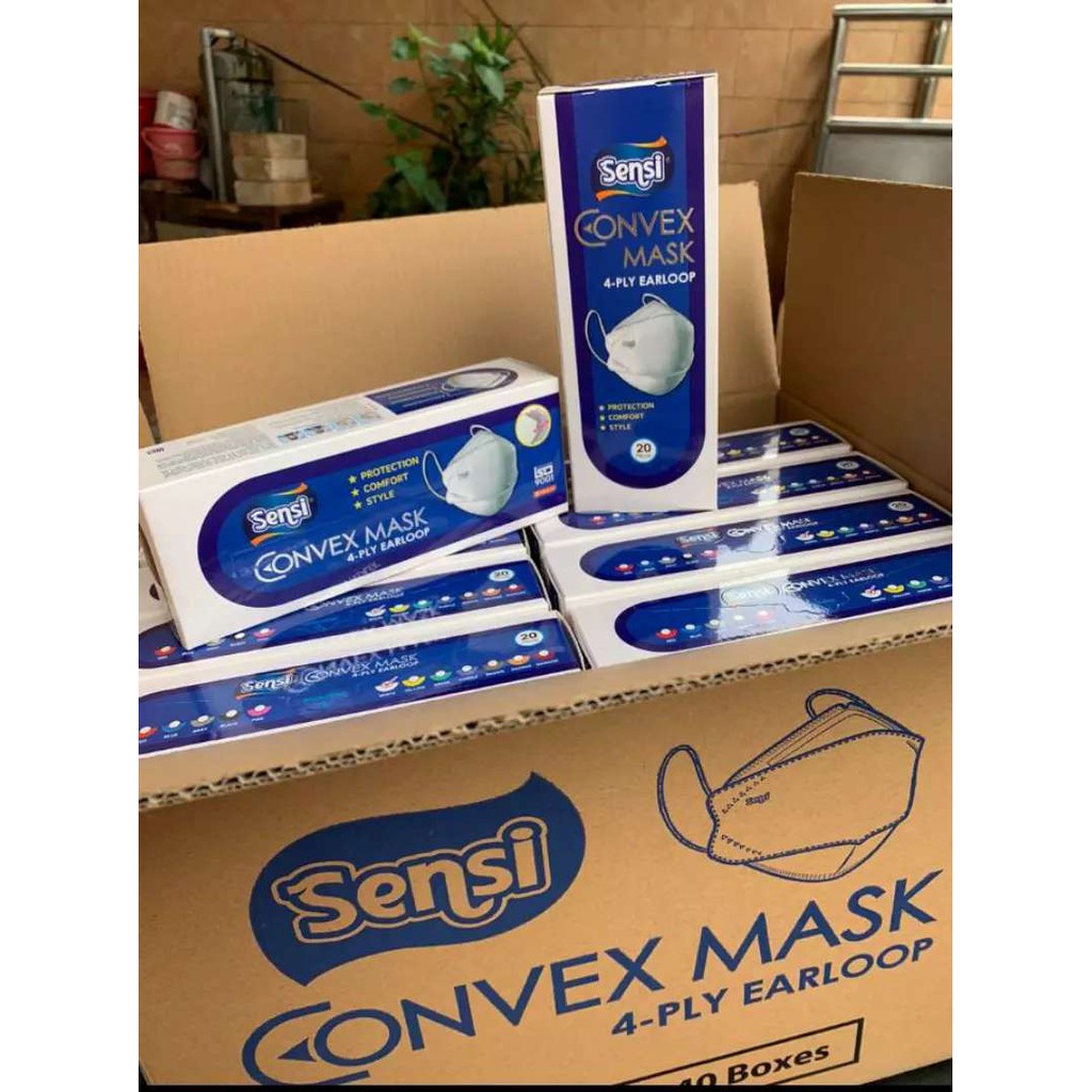 Jual Masker Sensi Convex Mask 4ply (Box) | Shopee Indonesia