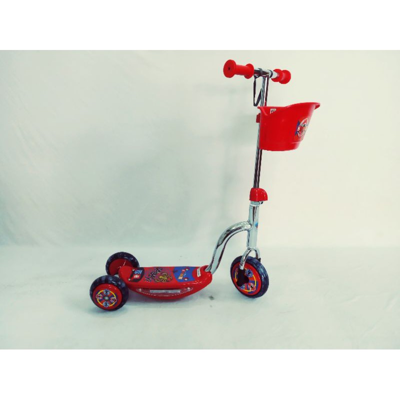 Scooter anak-anak pmb safari stainless s-01 music lampu/Scoter Otopet Anak-Anak 3 Roda PMB.