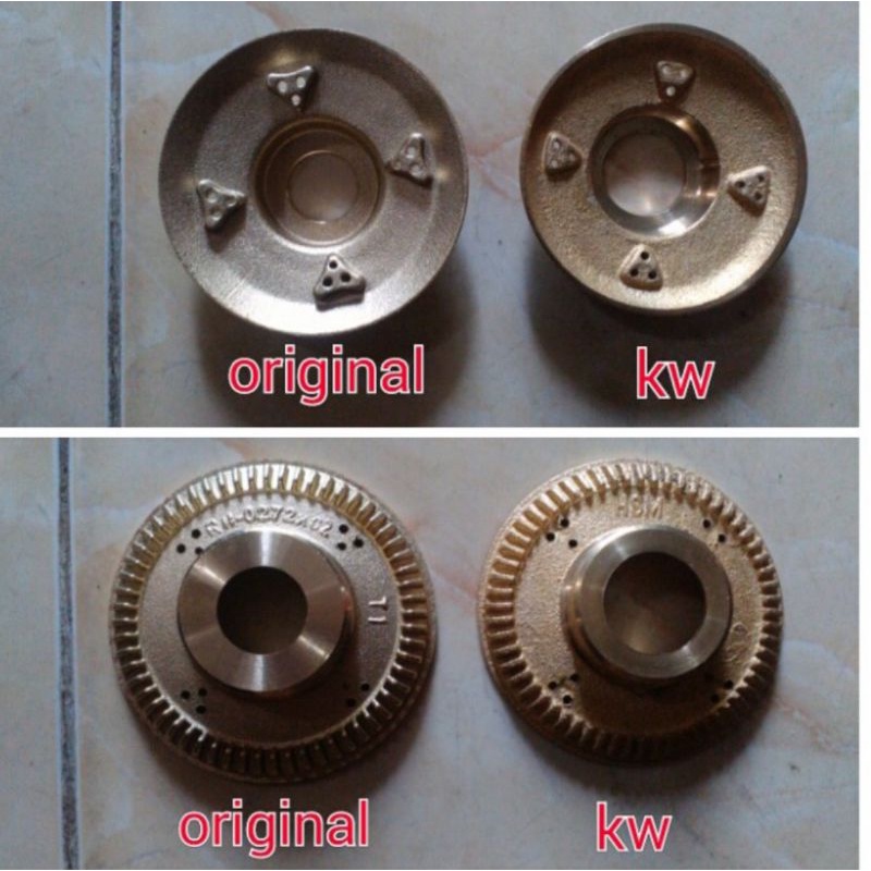 Semawar / Burner / Kuningan  rinnai 100 % asli