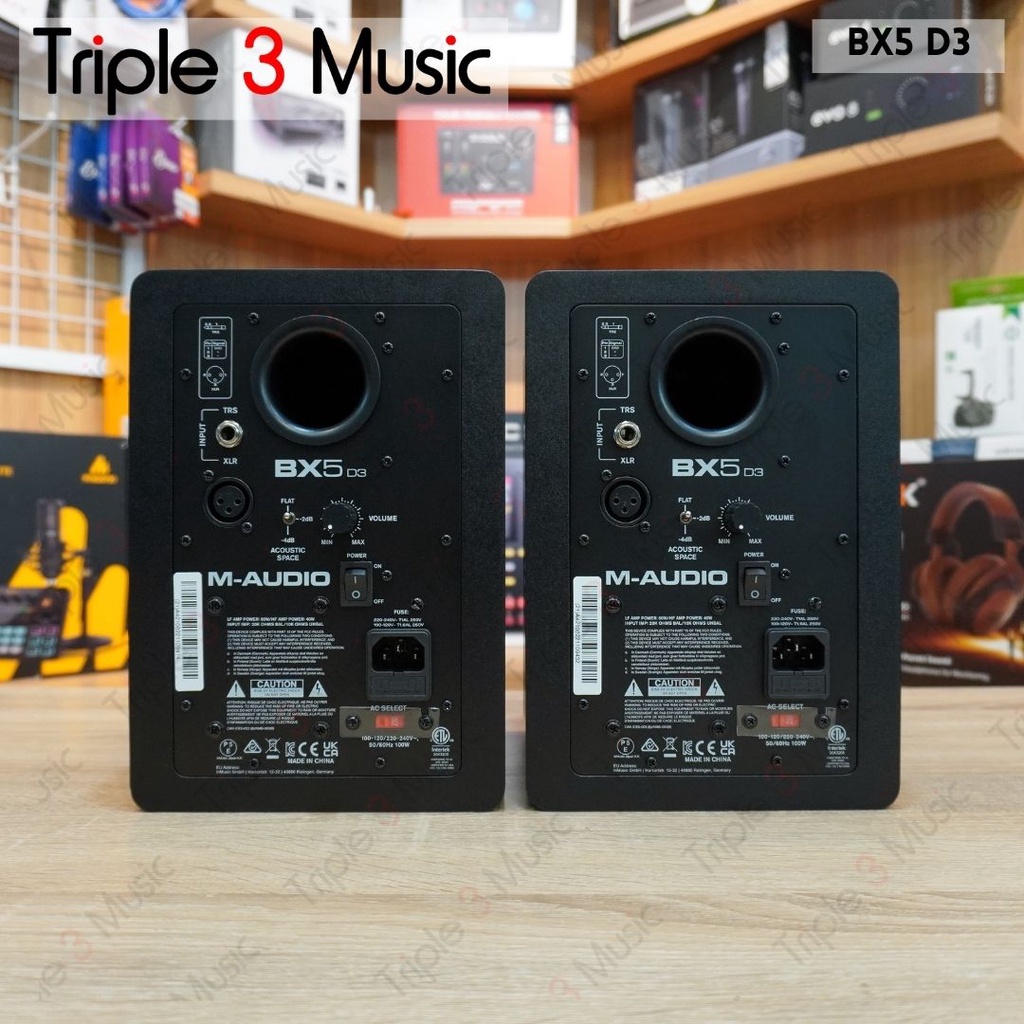 M-AUDIO BX5 D3 Speaker Monitor 5 inch Flat recording