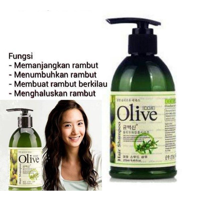 Co.e Shampoo Olive / Sampo Olive Memanjangkan Rambut / Sampo Menyuburkan &amp; Melebatkan Rambut / Sampo Menghaluskan Rambut / Sampo Mengatasi Rambut Bercabang &amp; Pecah-Pecah / Sampo Untuk Rambut Berkilau / Co.e Olive Hair Shampoo