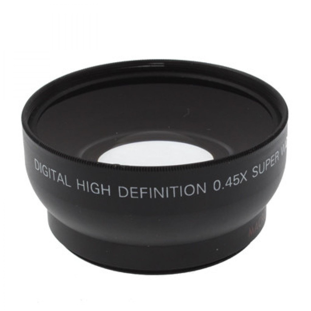 Wide Angle Lens with Macro 0.45X 52mm for Nikon D40 / D60 / D70s / D3000 / D3100 / D5000 [Hitam]