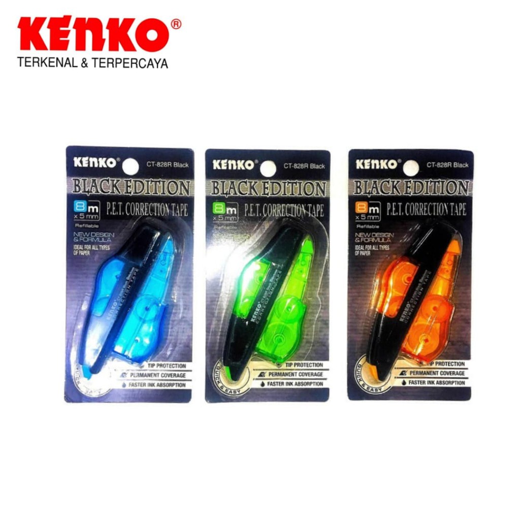 

KENKO CORRECTION TAPE CT-828R BLACK EDITION ( 8 M X 5 MM ) - 1 PCS