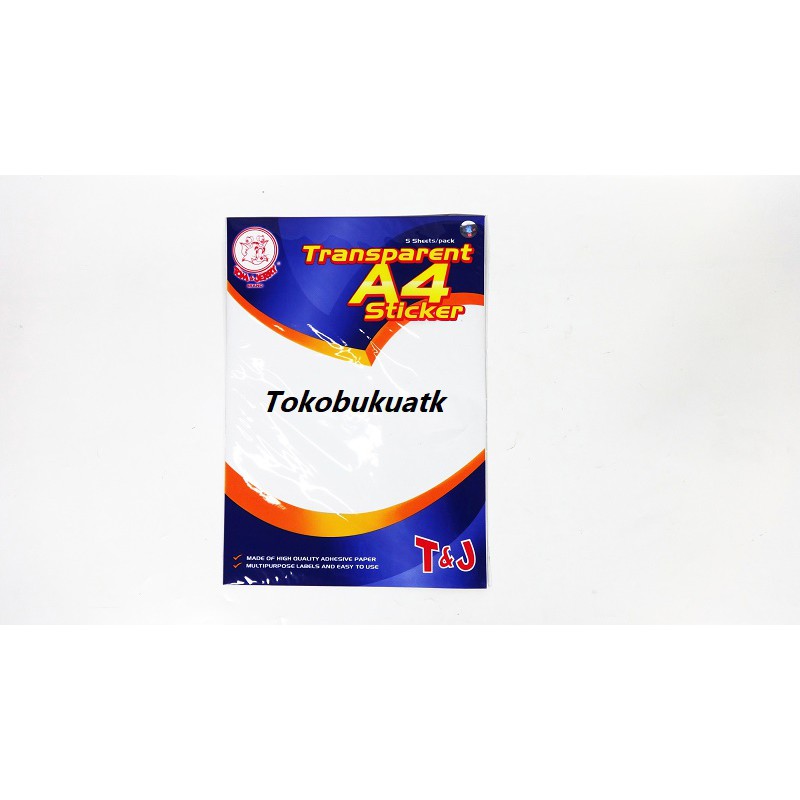 

Label Tom & Jerry Transparent Ukuran A4