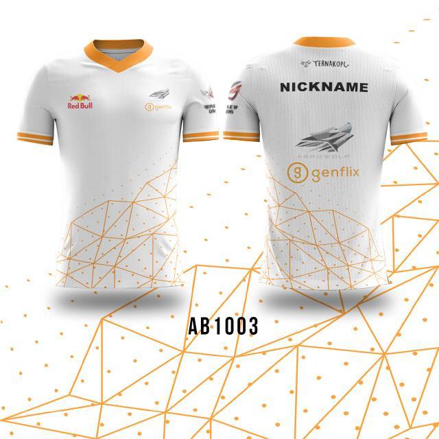 Kaos jersey Game aerowolf esports freefire mobile legend pubg fullprint custom logo