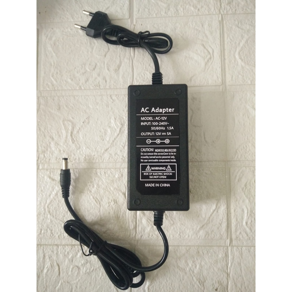 AC ADAPTER 12V 5A model : AC-12V