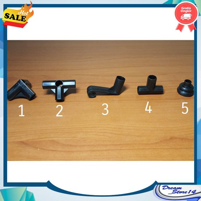 Perlengkapan Rak  Siku konektor untuk rak sepatu cover / penyambung pipa rak sepatu DS91