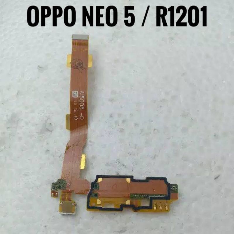 FLEXIBLE OPPO NEO 5 / R1201 PAPAN PCB KONEKTOR CAS CHARGER