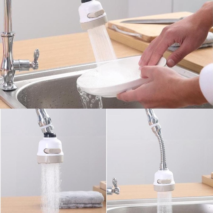 K732 flexible faucet sprayer 360 rotasi Sambungan kran Penghemat Air
