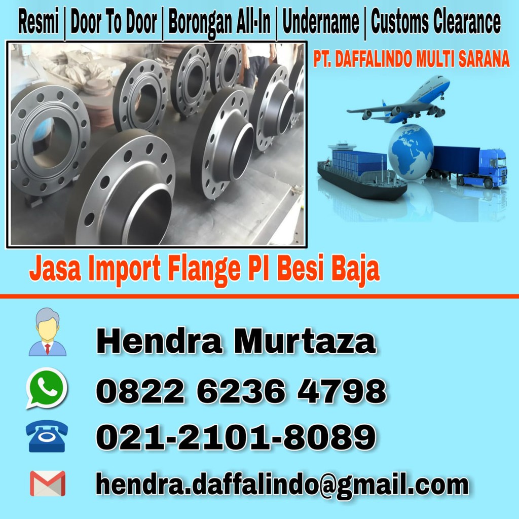 Jasa Import Flange Besi | Jasa Import Import Baut